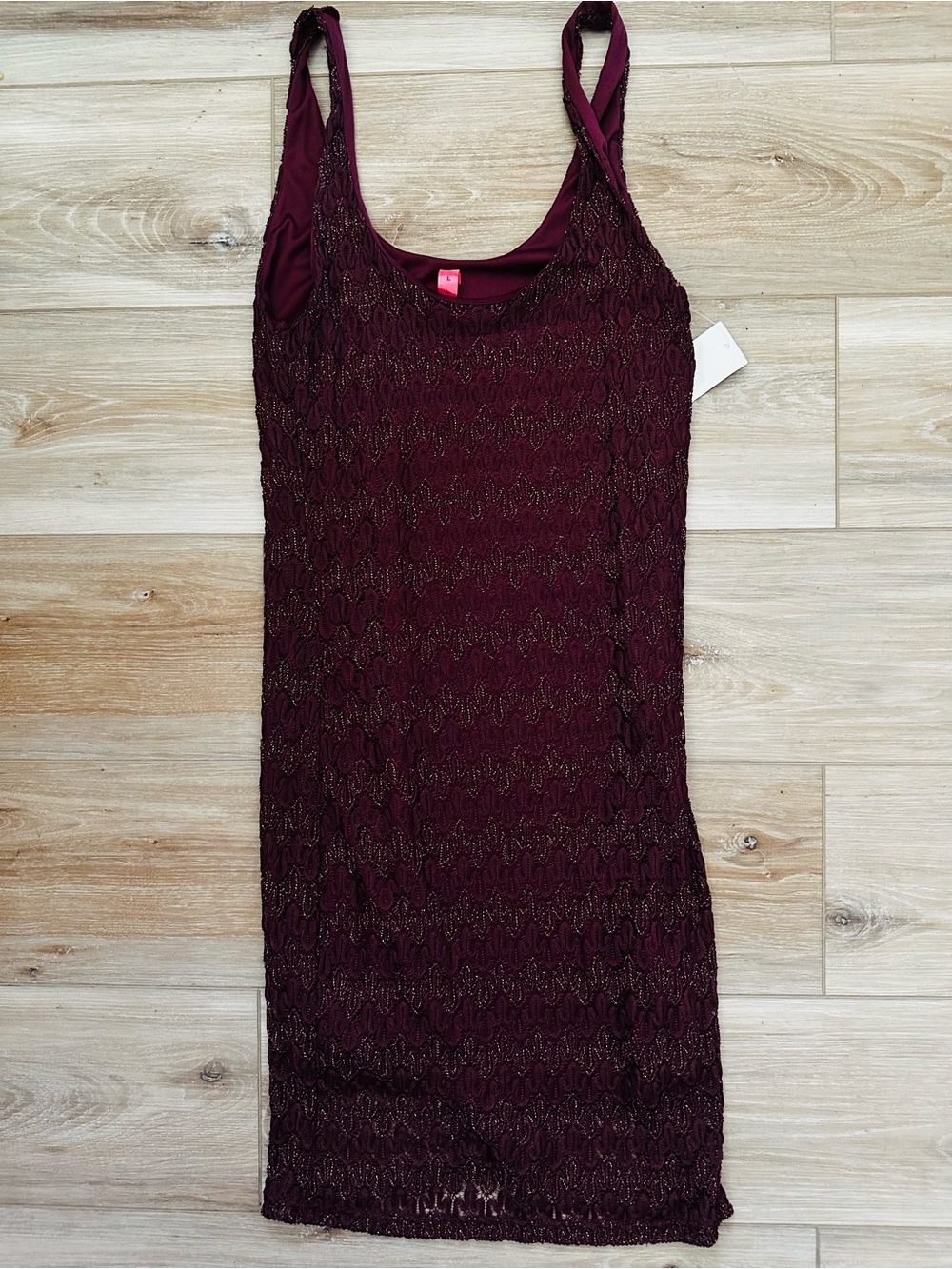 Eight*Sixty Mesh Bodycon Tank Dress L NWT